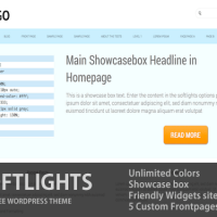 Softlights – Free wordpress theme with unlimited colors