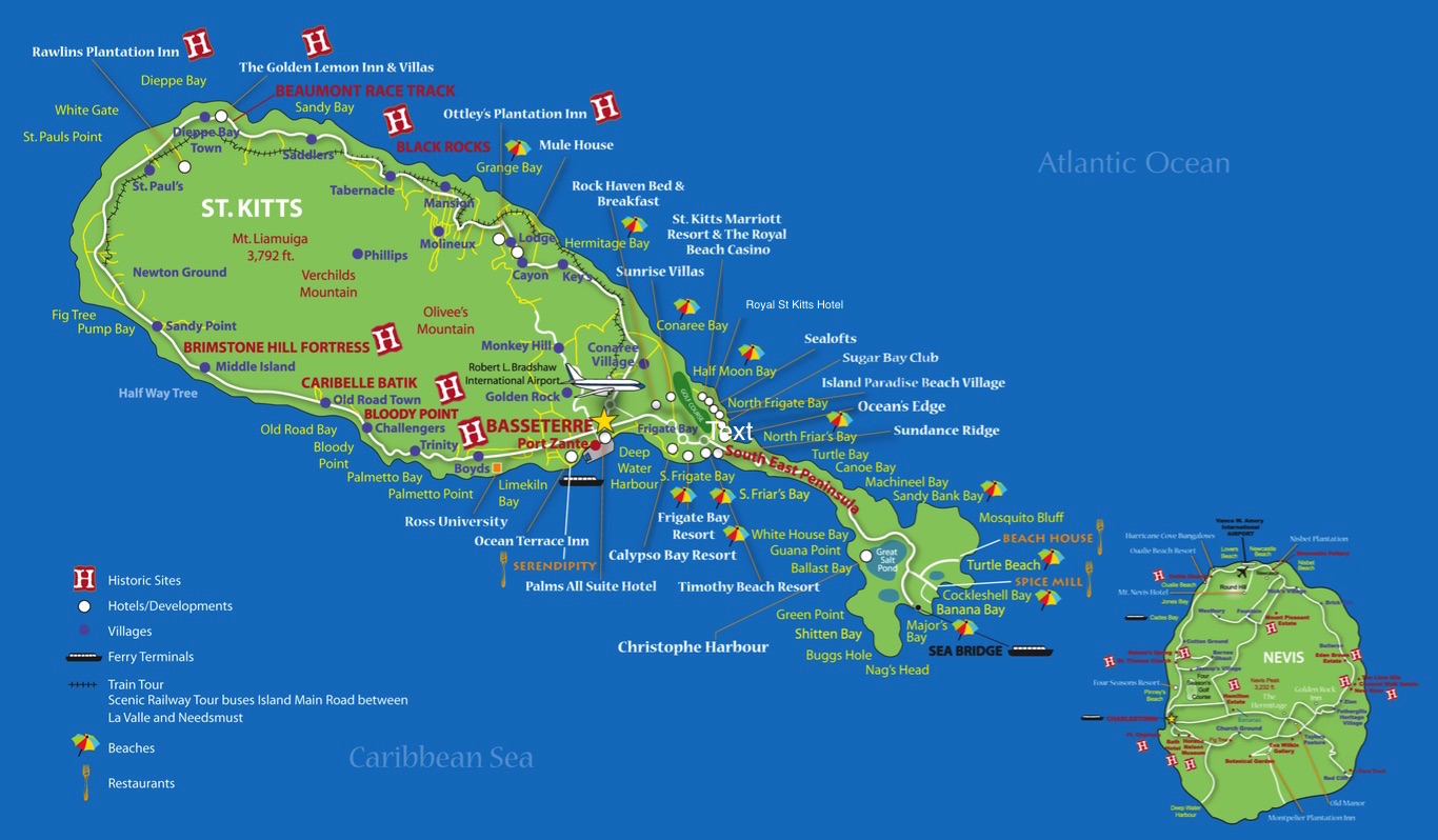 carnival st kitts port map