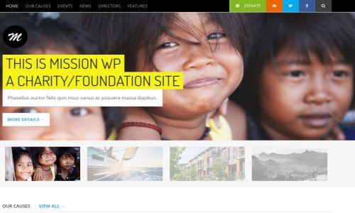 Mission – WordPress Theme For Fundraising Sites