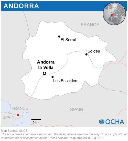 Andorra map
