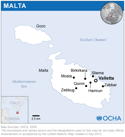 Malta map