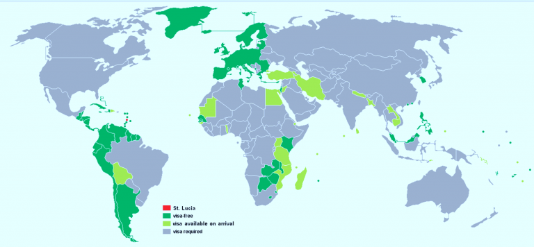 St Lucia Citizenship Reduced To 100 000 From Jan 2017 Corpocrat Magazine   Stlucia Visa Free Countries 768x356 