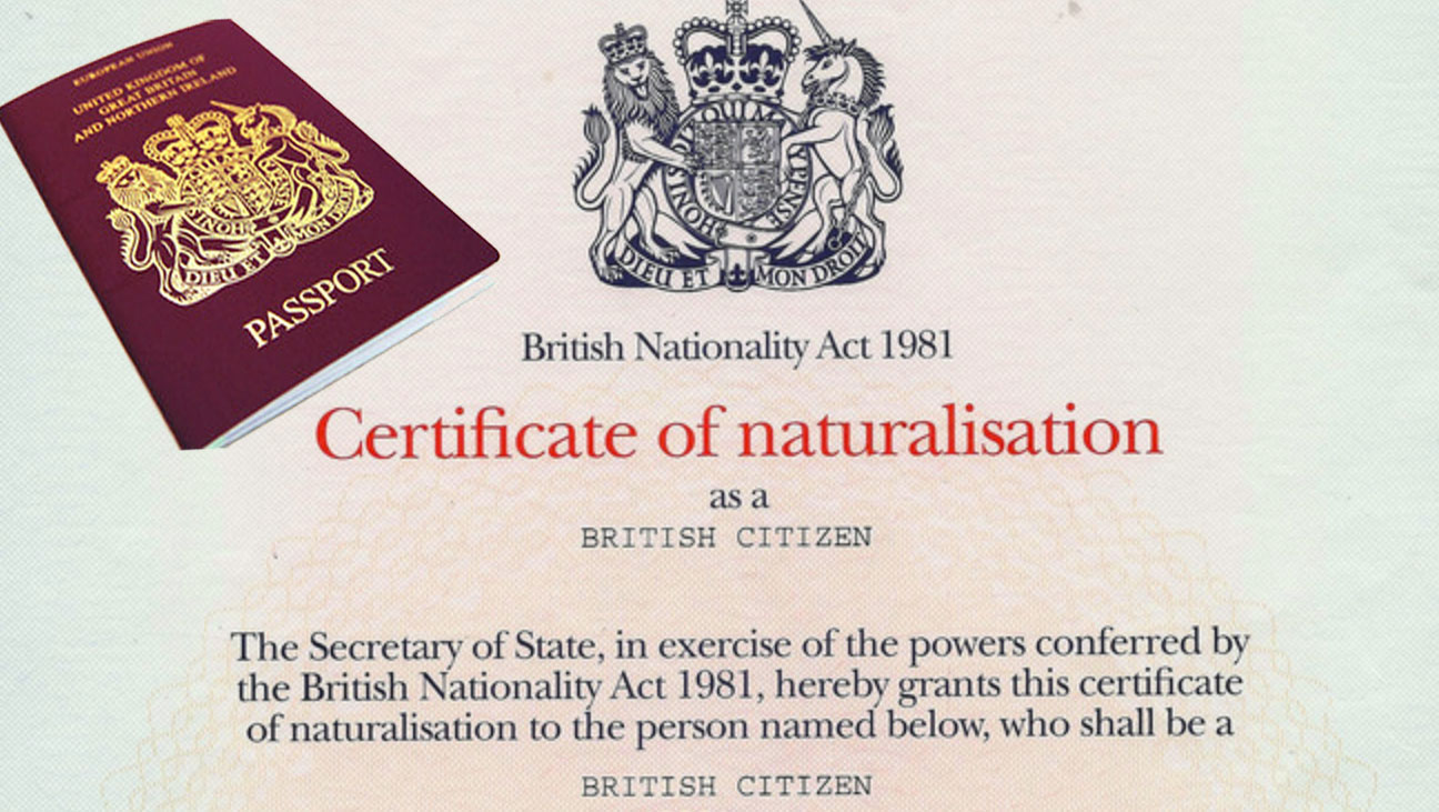 Certificate of British Citizenship