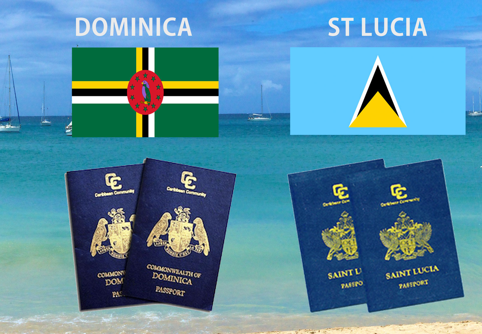 Dominica and St Lucia passport