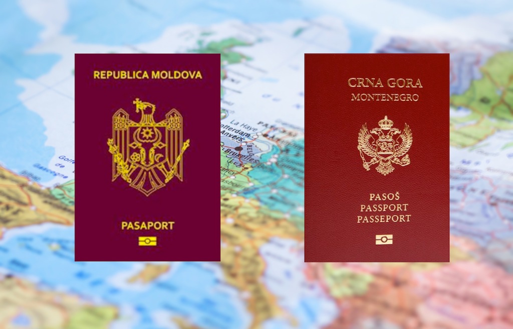 Moldova vs Montenegro Passports