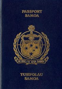 Samoa passport