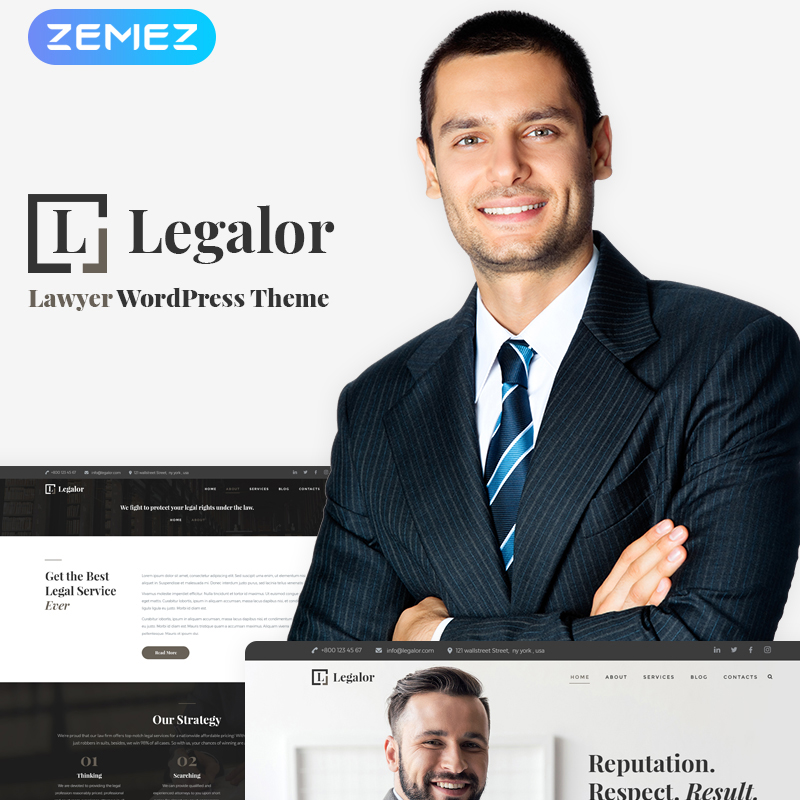 Legalor - Lawyer Elementor WordPress Theme