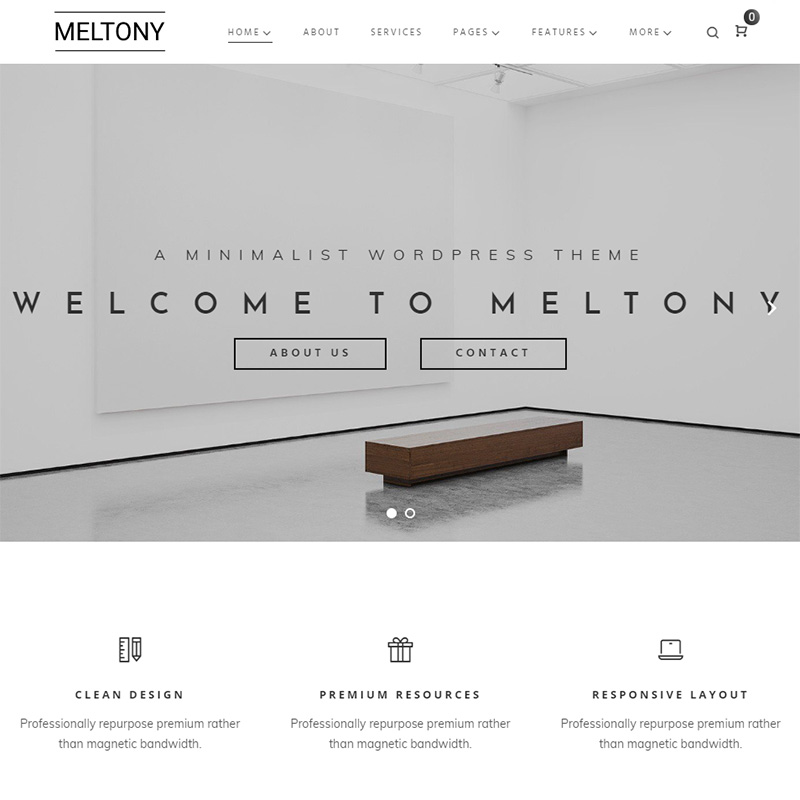 Meltony - Minimal Multipurpose Elementor WordPress Theme