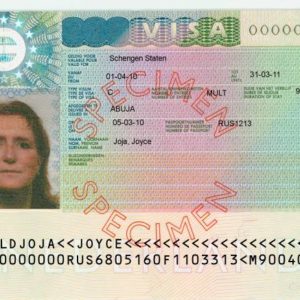 Schengen Visa Sample